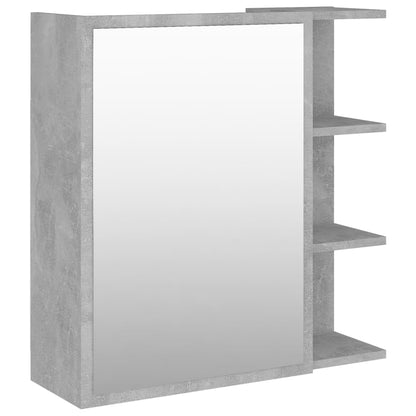 Mobile Bagno Specchio Grigio Cemento 62,5x20,5x64cm Multistrato | homemem39