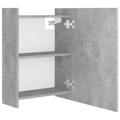 Mobile Bagno Specchio Grigio Cemento 62,5x20,5x64cm Multistrato | homemem39