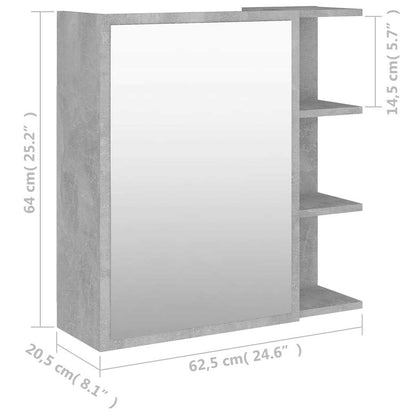 Mobile Bagno Specchio 62,5x20,5x64cm Multistrato
