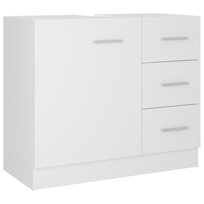 Mobile Sottolavabo Bianco 63x30x54 cm in Multistrato | homemem39