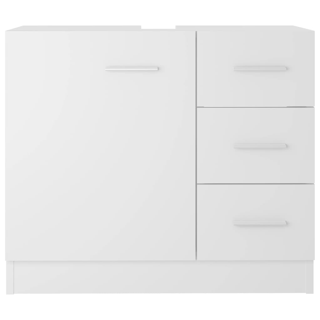 Mobile Sottolavabo Bianco 63x30x54 cm in Multistrato | homemem39