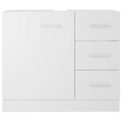 Mobile Sottolavabo Bianco 63x30x54 cm in Multistrato | homemem39