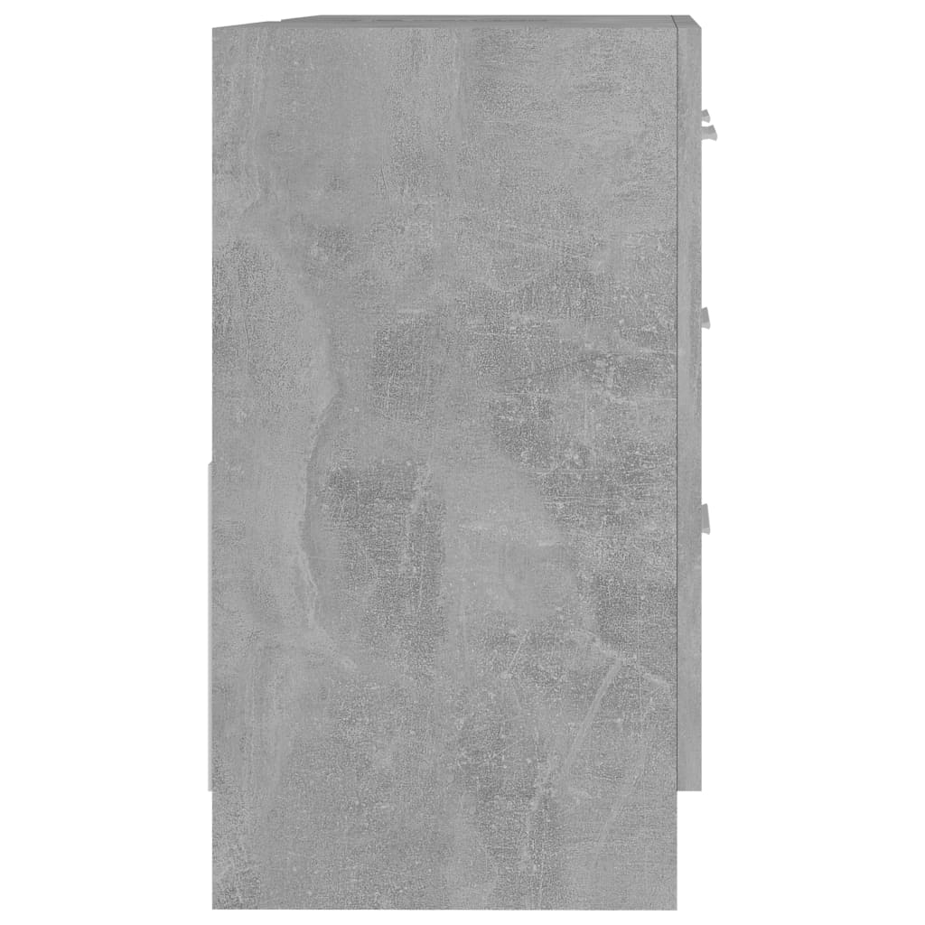 Mobile Sottolavabo Grigio Cemento 63x30x54 cm Legno Multistrato | homemem39
