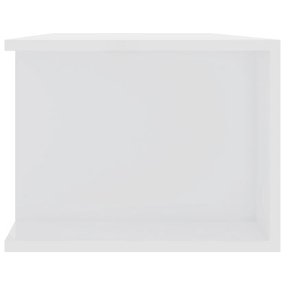 Mobile Porta TV con Luci LED Bianco Lucido 135x39x30 cm - homemem39