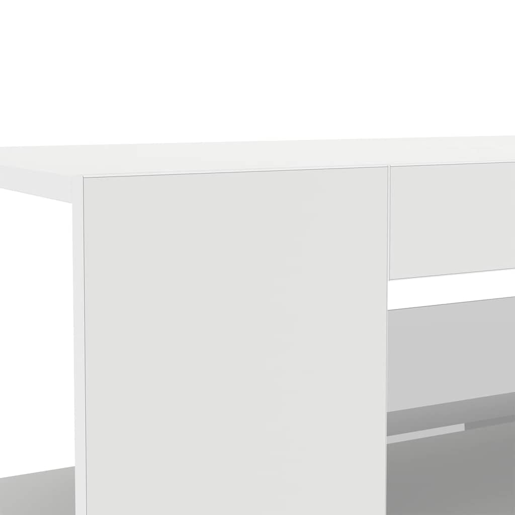 Mobile Porta TV con Luci LED Bianco 90x39x30 cm - homemem39