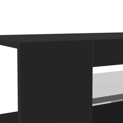TV Stand with Black LED Lights 90x39x30 cm
