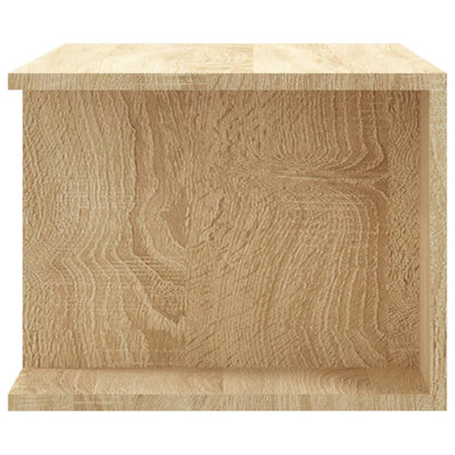 Mobile Porta TV con Luci LED Rovere Sonoma 90x39x30 cm