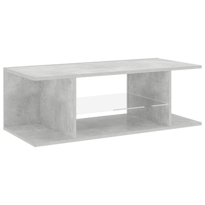 Mobile Porta TV con Luci LED Grigio Cemento 90x39x30 cm - homemem39