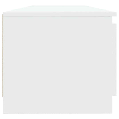 Mobile Porta TV con Luci LED Bianco 140x40x36 cm - homemem39