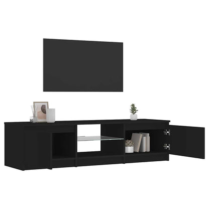 Mobile Porta TV con Luci LED Nero 140x40x36 cm - homemem39
