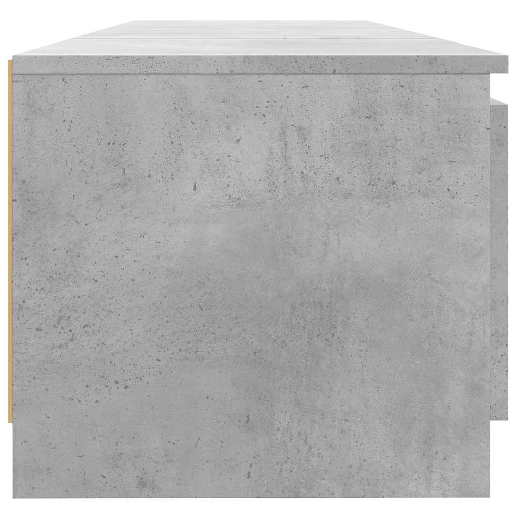 Mobile Porta TV con Luci LED Grigio Cemento 140x40x36 cm - homemem39