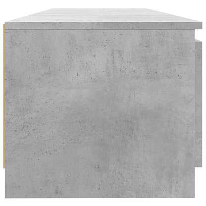 Mobile Porta TV con Luci LED Grigio Cemento 140x40x36 cm - homemem39