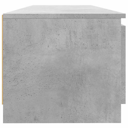 Mobile Porta TV con Luci LED Grigio Cemento 140x40x36 cm