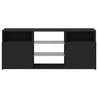 Mobile Porta TV con Luci LED Nero 120x30x50 cm - homemem39