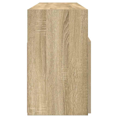 Mobile Porta TV con Luci LED Rovere Sonoma 120x30x50 cm - homemem39