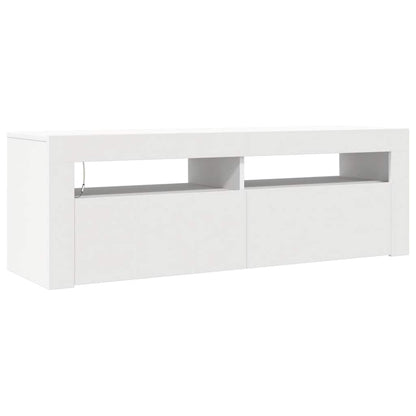 Mobile Porta TV con Luci LED Bianco 120x35x40 cm - homemem39