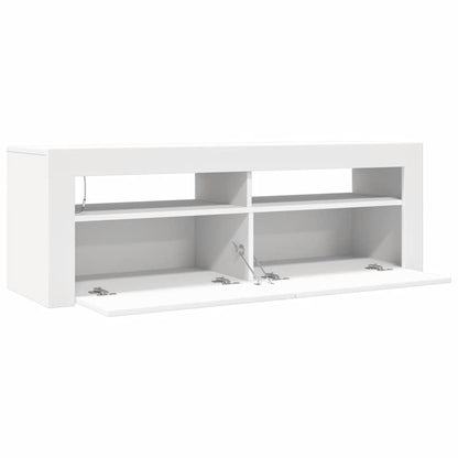 Mobile Porta TV con Luci LED Bianco 120x35x40 cm - homemem39