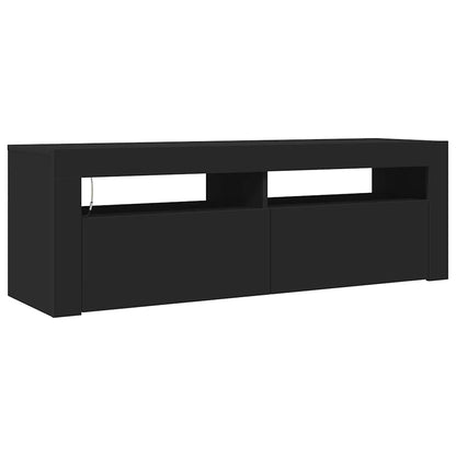 Mobile Porta TV con Luci LED Nero 120x35x40 cm - homemem39