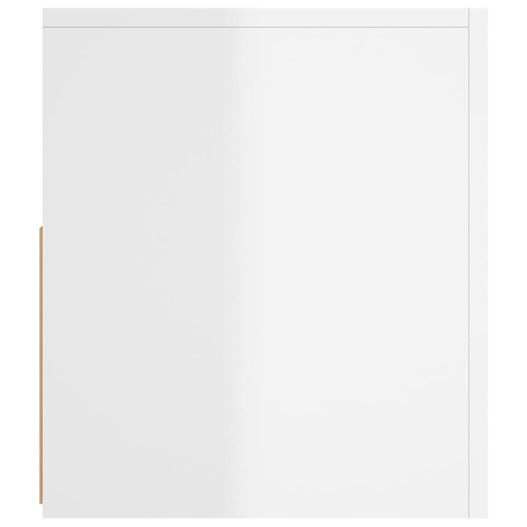 Mobile Porta TV con Luci LED Bianco Lucido 120x35x40 cm - homemem39