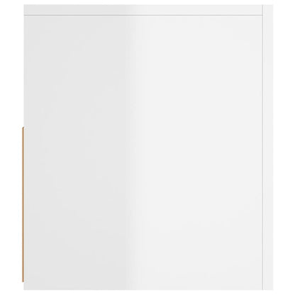 Mobile Porta TV con Luci LED Bianco Lucido 120x35x40 cm - homemem39