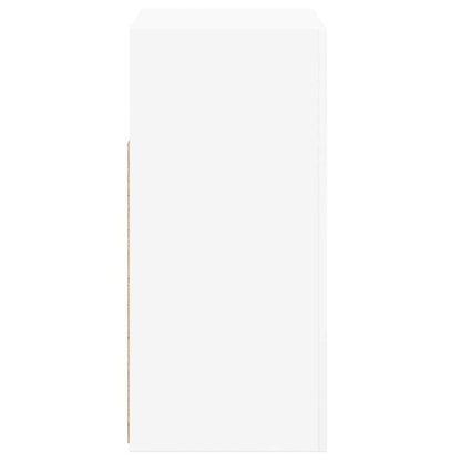 Credenza con Luci LED Bianca 80x35x75 cm - homemem39