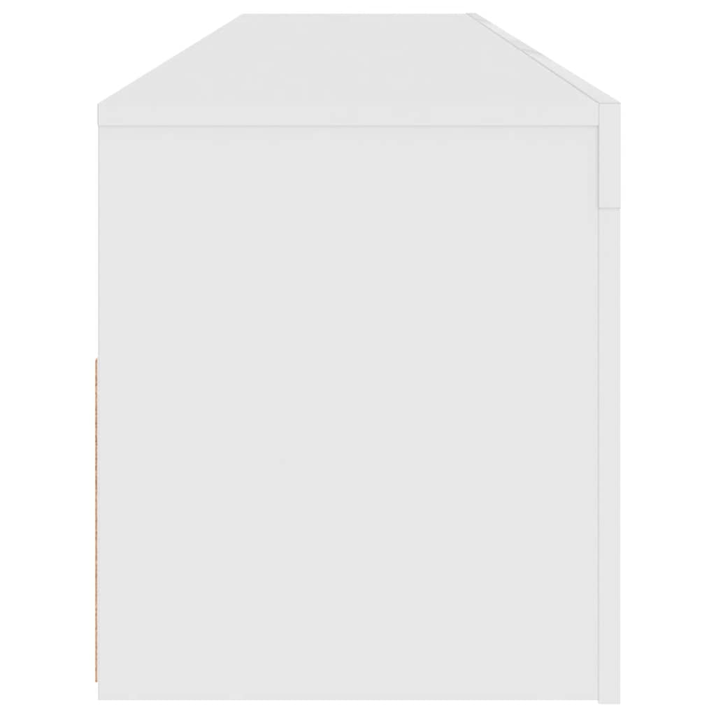 Mobile Porta TV con Luci LED Bianco 120x35x40 cm - homemem39