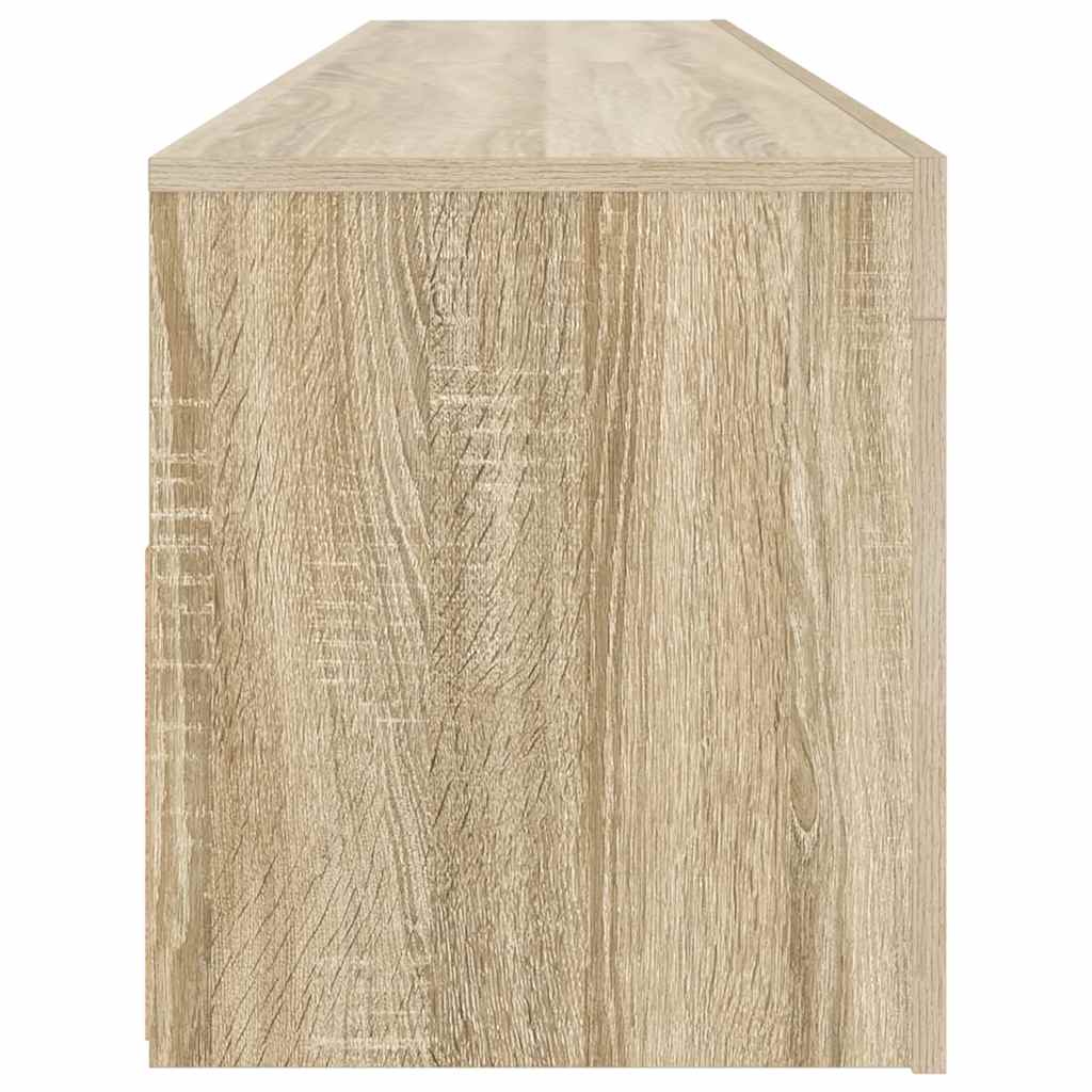 Mobile Porta TV con Luci LED Rovere Sonoma 120x35x40 cm - homemem39