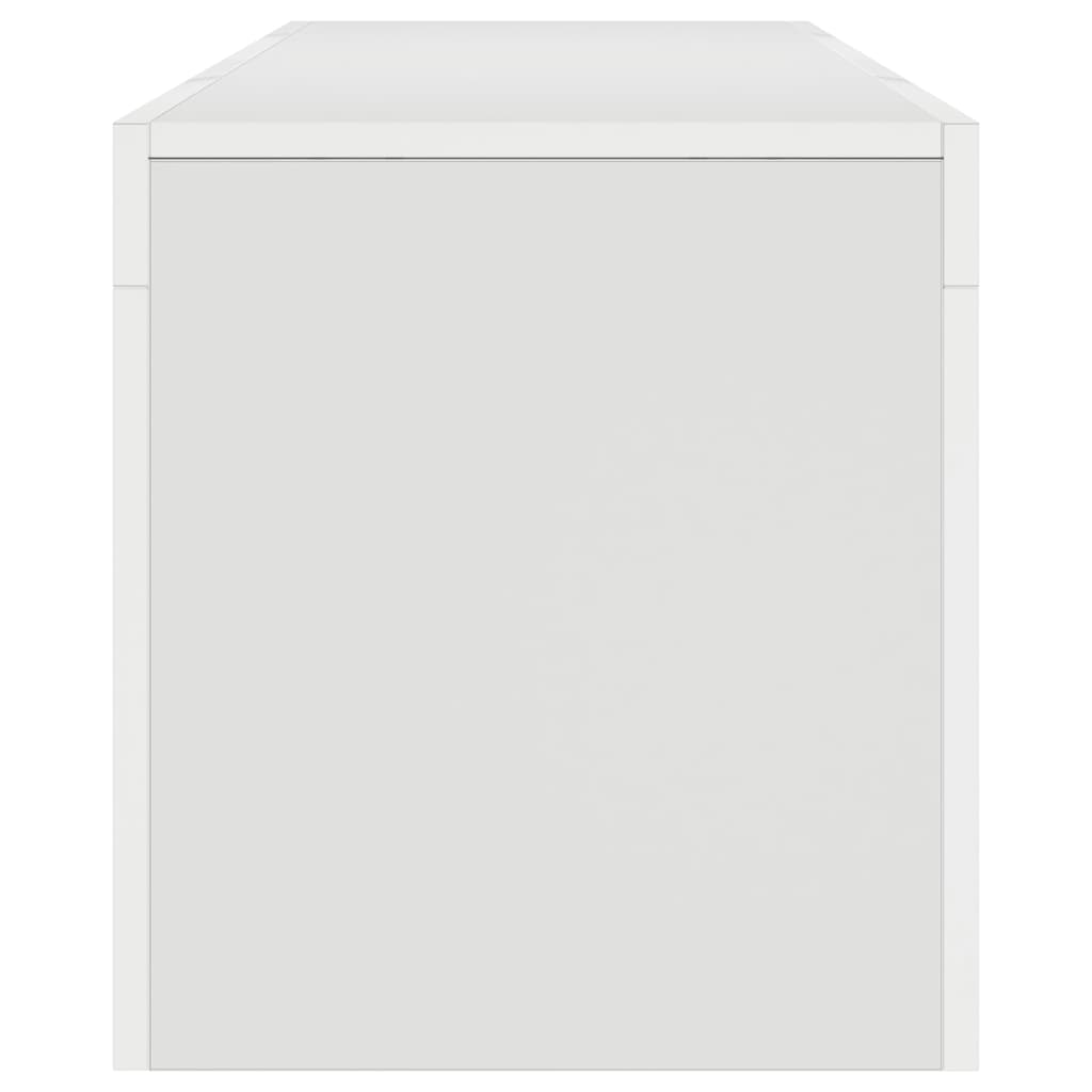 Mobile Porta TV con Luci LED Bianco 140x36,5x40 cm - homemem39