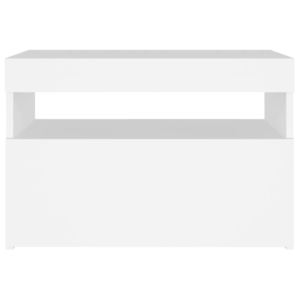 Mobile Porta TV con Luci LED Bianco 60x35x40 cm - homemem39