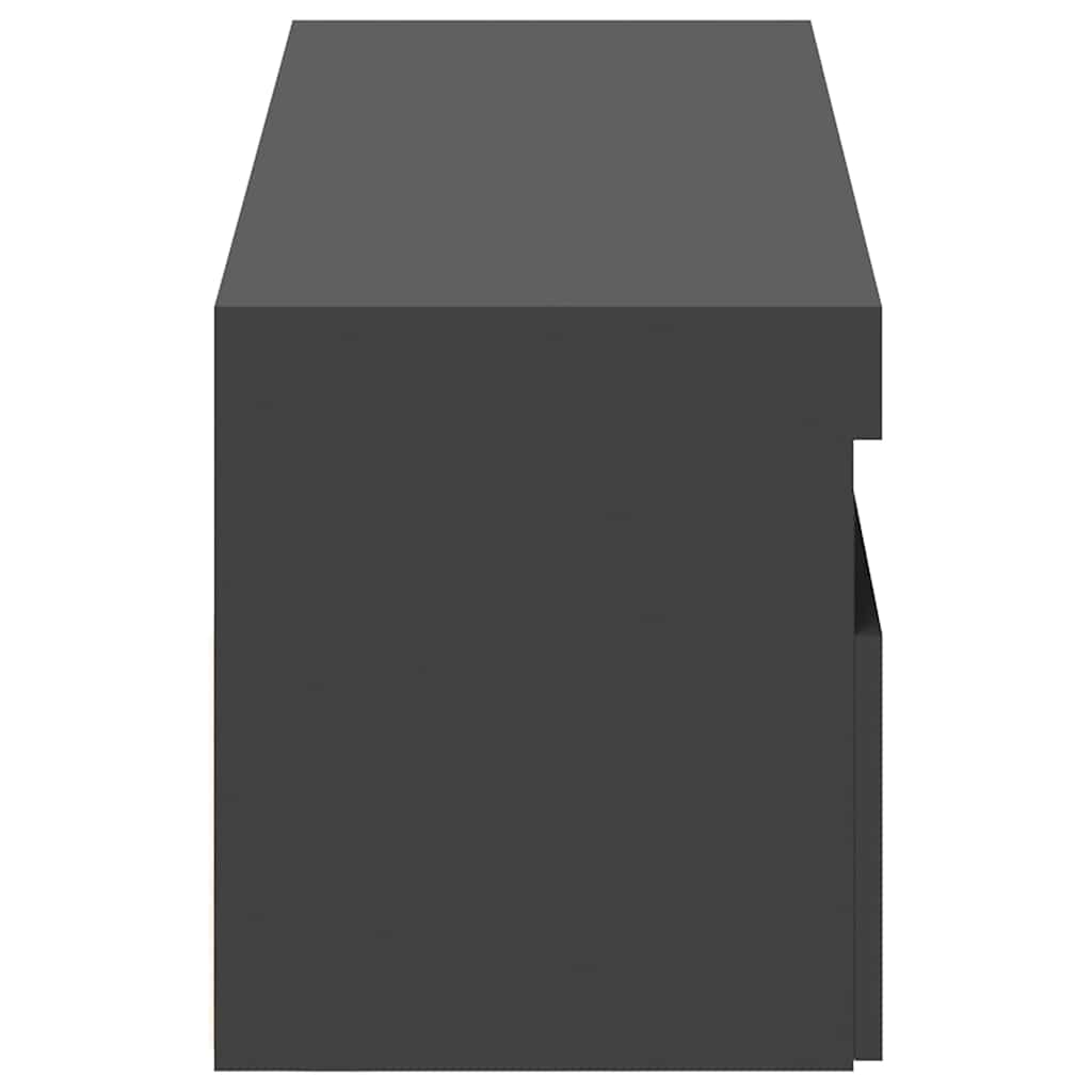 Mobili Porta TV con Luci LED 2 pz Grigi 60x35x40 cm