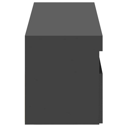 Mobili Porta TV con Luci LED 2 pz Grigi 60x35x40 cm