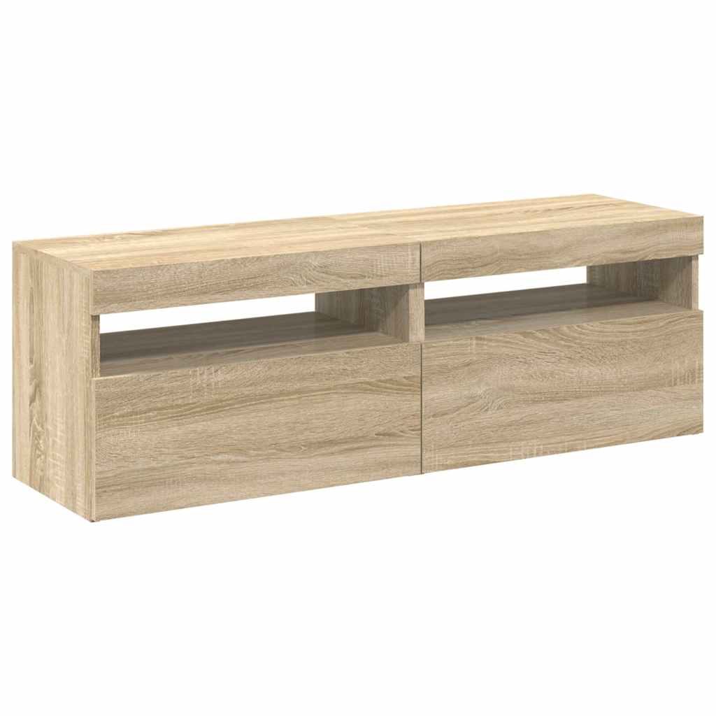 Mobili Porta TV con LED 2 pz Rovere Sonoma 60x35x40 cm - homemem39