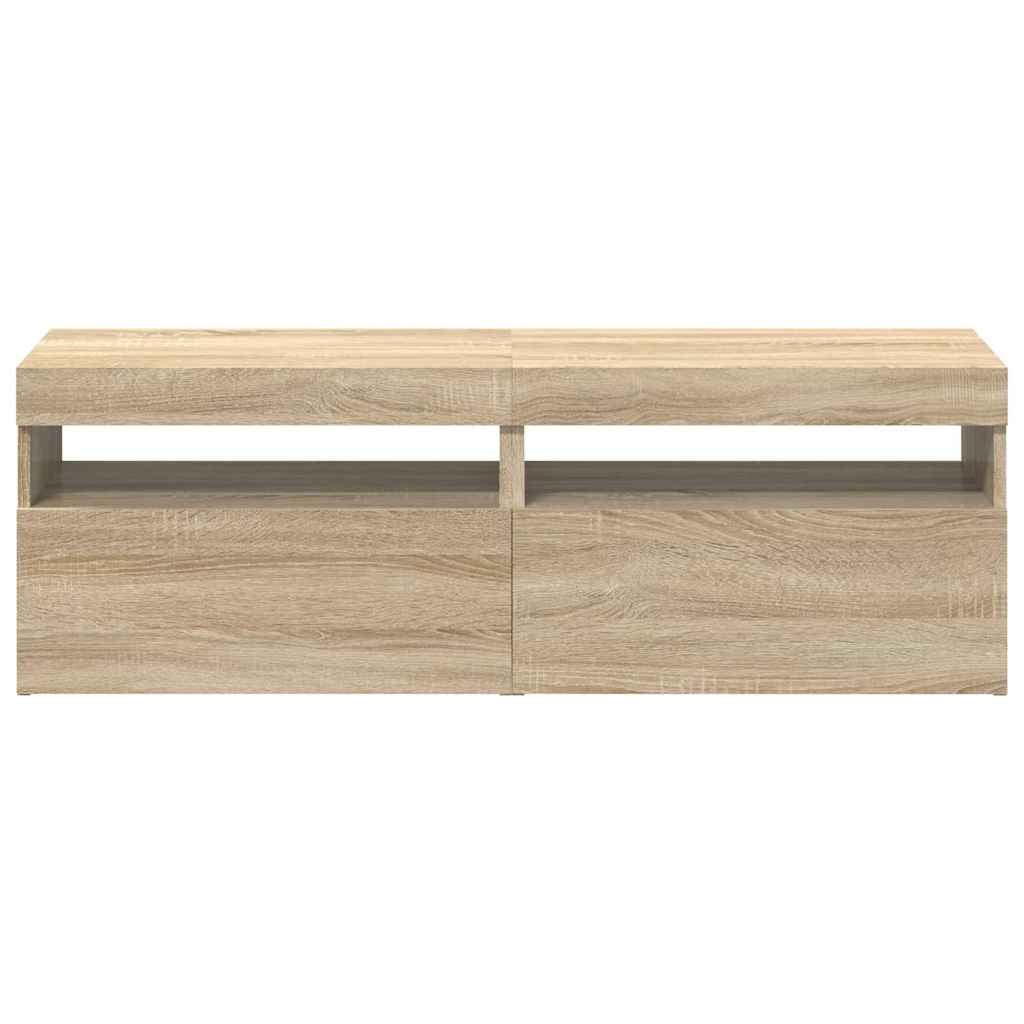 Mobili Porta TV con LED 2 pz Rovere Sonoma 60x35x40 cm - homemem39