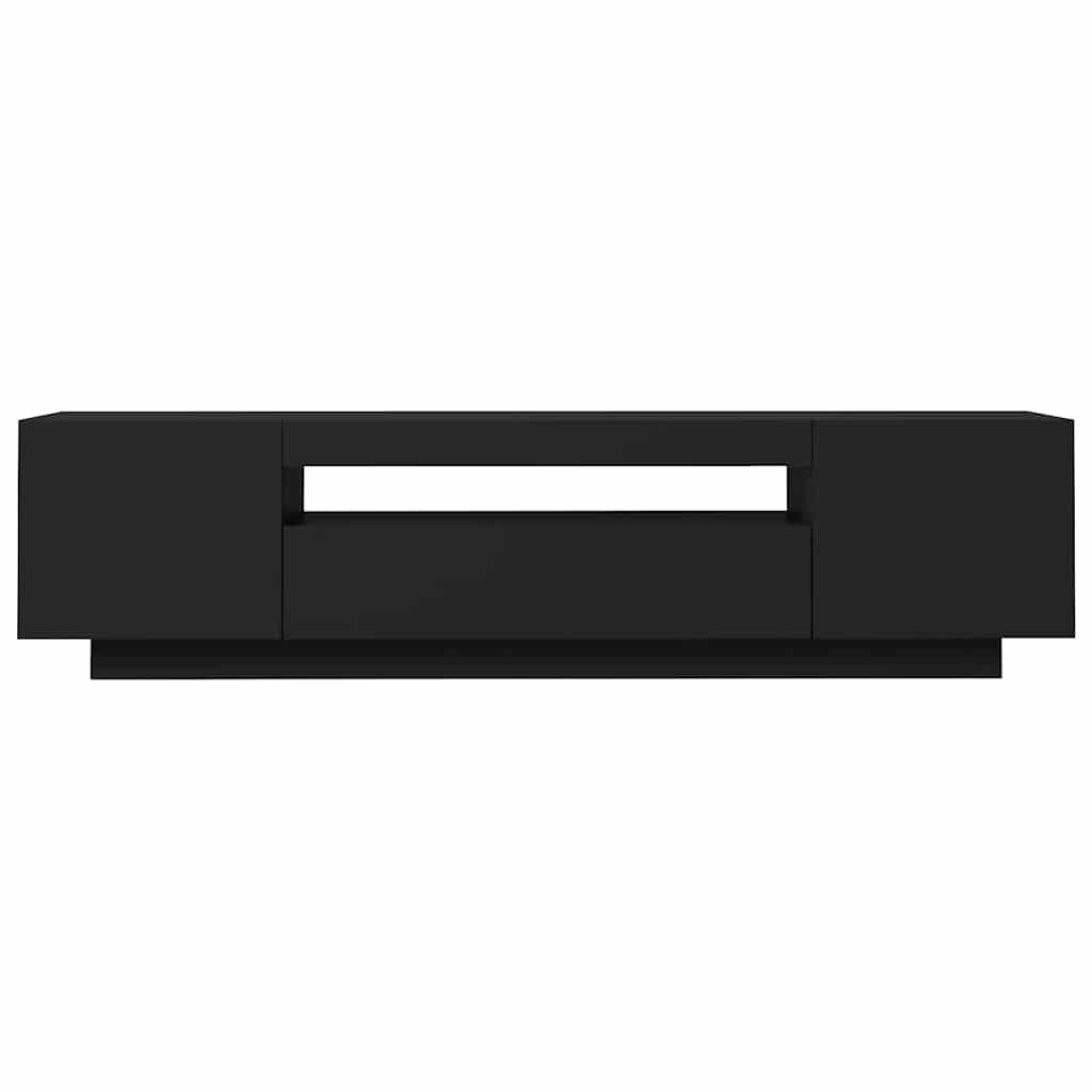 Mobile Porta TV con Luci LED Nero 160x35x40 cm - homemem39