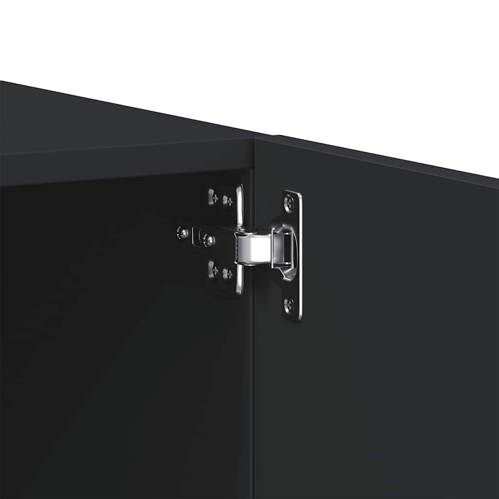 Mobile Porta TV Nero 100x35x40 cm in Legno Multistrato - homemem39