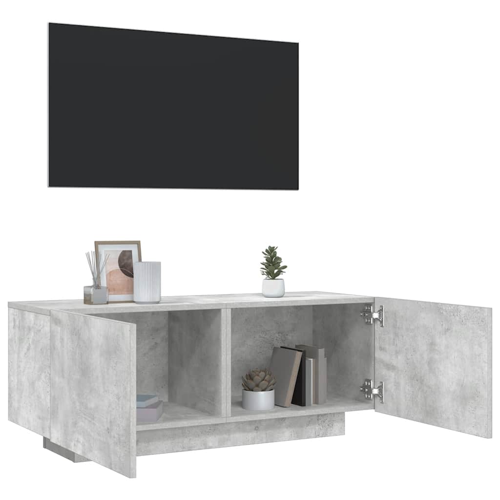 Mobile per TV Grigio Cemento 100x35x40 cm Legno Multistrato - homemem39