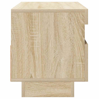 Mobile Porta TV con Luci LED Rovere Sonoma 80x35x40 cm