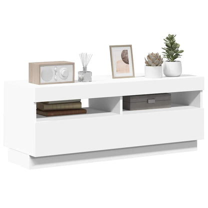 Mobile Porta TV con Luci LED Bianco 100x35x40 cm - homemem39