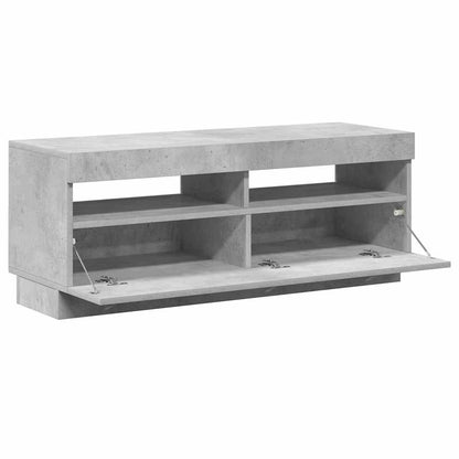 Mobile Porta TV con Luci LED Grigio Cemento 100x35x40 cm - homemem39