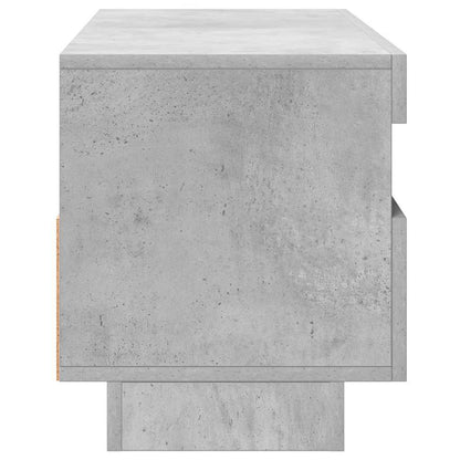 Mobile Porta TV con Luci LED Grigio Cemento 100x35x40 cm - homemem39