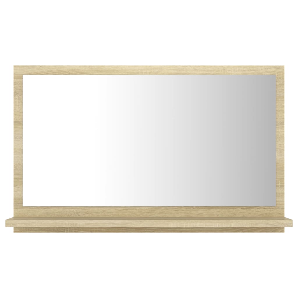 Specchio da Bagno Rovere Sonoma 60x10,5x37 cm Legno Multistrato | homemem39