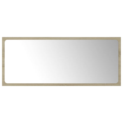Specchio da Bagno Rovere Sonoma 90x1,5x37 cm Legno Multistrato | homemem39