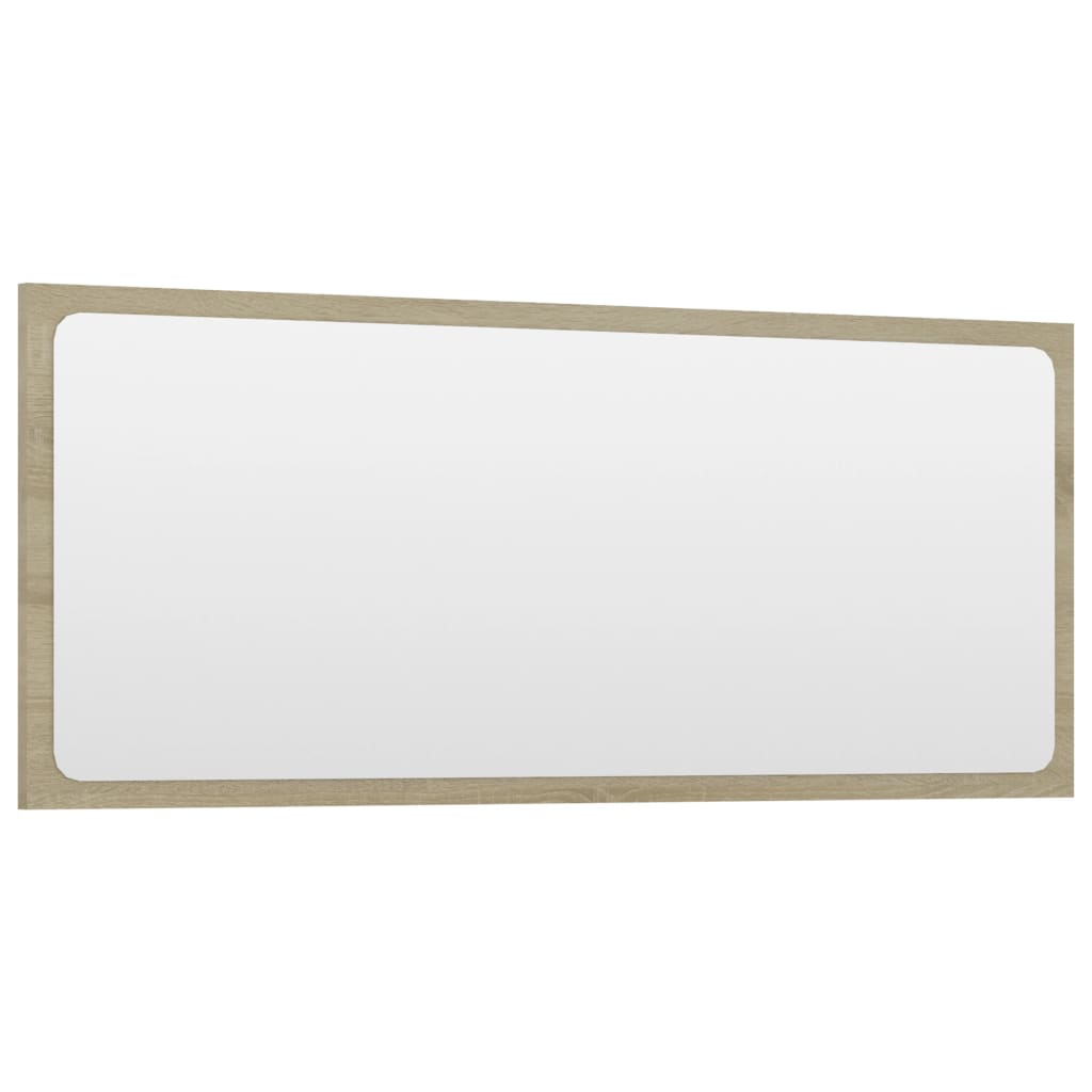 Specchio da Bagno Rovere Sonoma 90x1,5x37 cm Legno Multistrato | homemem39