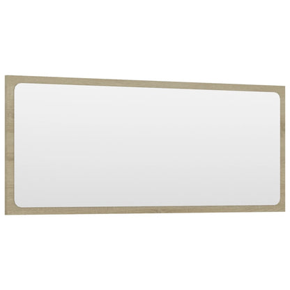 Specchio da Bagno Rovere Sonoma 90x1,5x37 cm Legno Multistrato | homemem39
