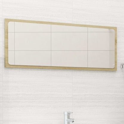 Specchio da Bagno Rovere Sonoma 90x1,5x37 cm Legno Multistrato | homemem39