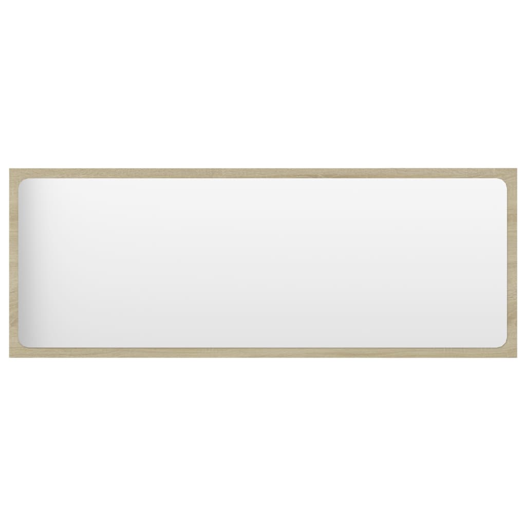 Specchio da Bagno Rovere Sonoma 100x1,5x37 cm Legno Multistrato | homemem39