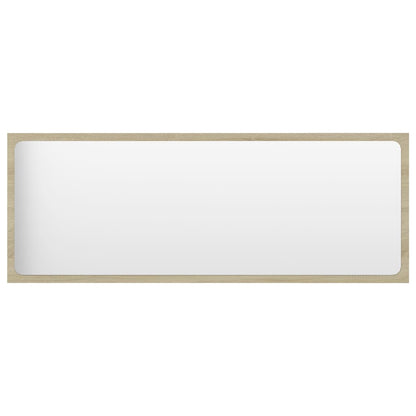 Specchio da Bagno Rovere Sonoma 100x1,5x37 cm Legno Multistrato | homemem39
