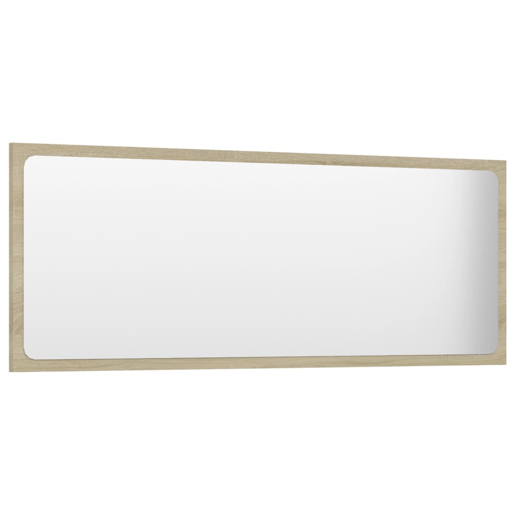 Specchio da Bagno Rovere Sonoma 100x1,5x37 cm Legno Multistrato | homemem39