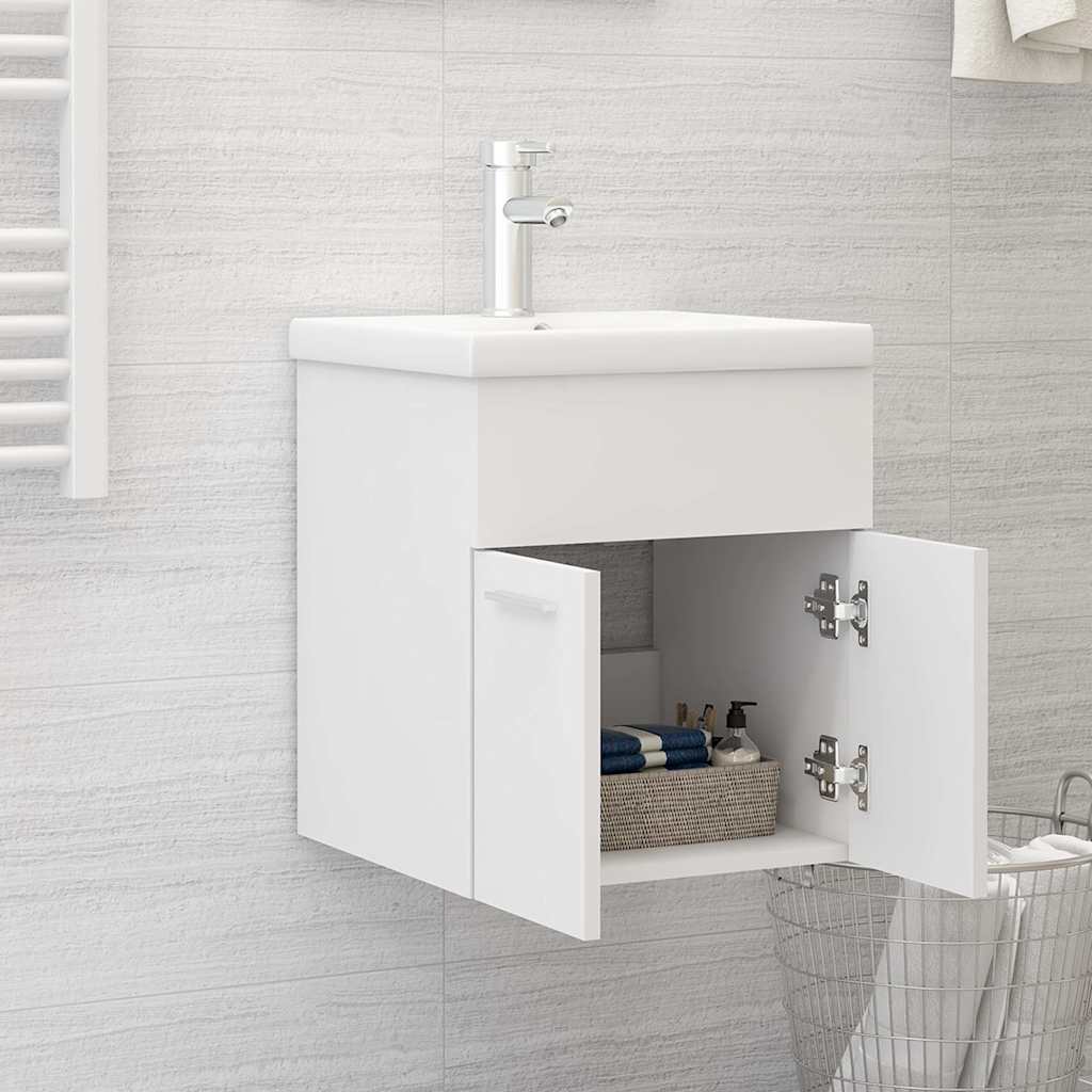 Mobile Sottolavabo Bianco 41x38,5x46 cm in Multistrato