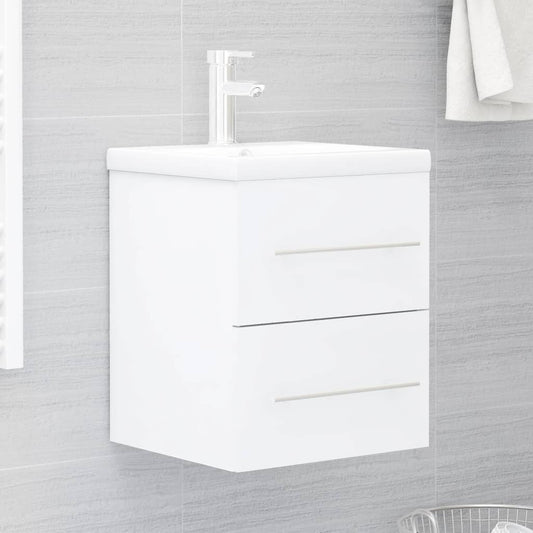 Mobile Lavabo Bianco 41x38,5x48 cm in Legno Multistrato | homemem39